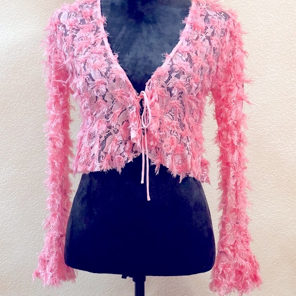 UO Kimchi Blue Front Tie Sweater NWT size XS - Picture 2 of 3